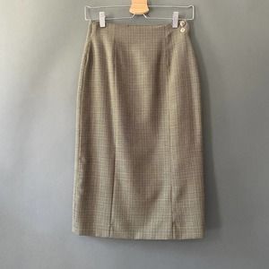 Vintage 80s Rodier High Waisted Midi Skirt